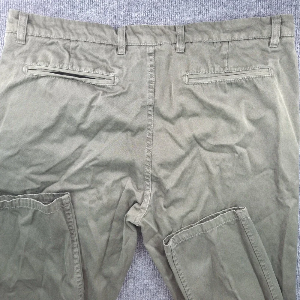 Matchstick Argus Mens Olive Green Cotton Chino Utility Trousers Size 38 Gorpcore